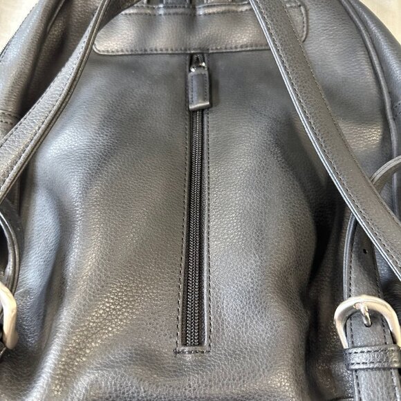 Vintage Nine West Vegan Leather Black Mini Backpack - Picture 11 of 15